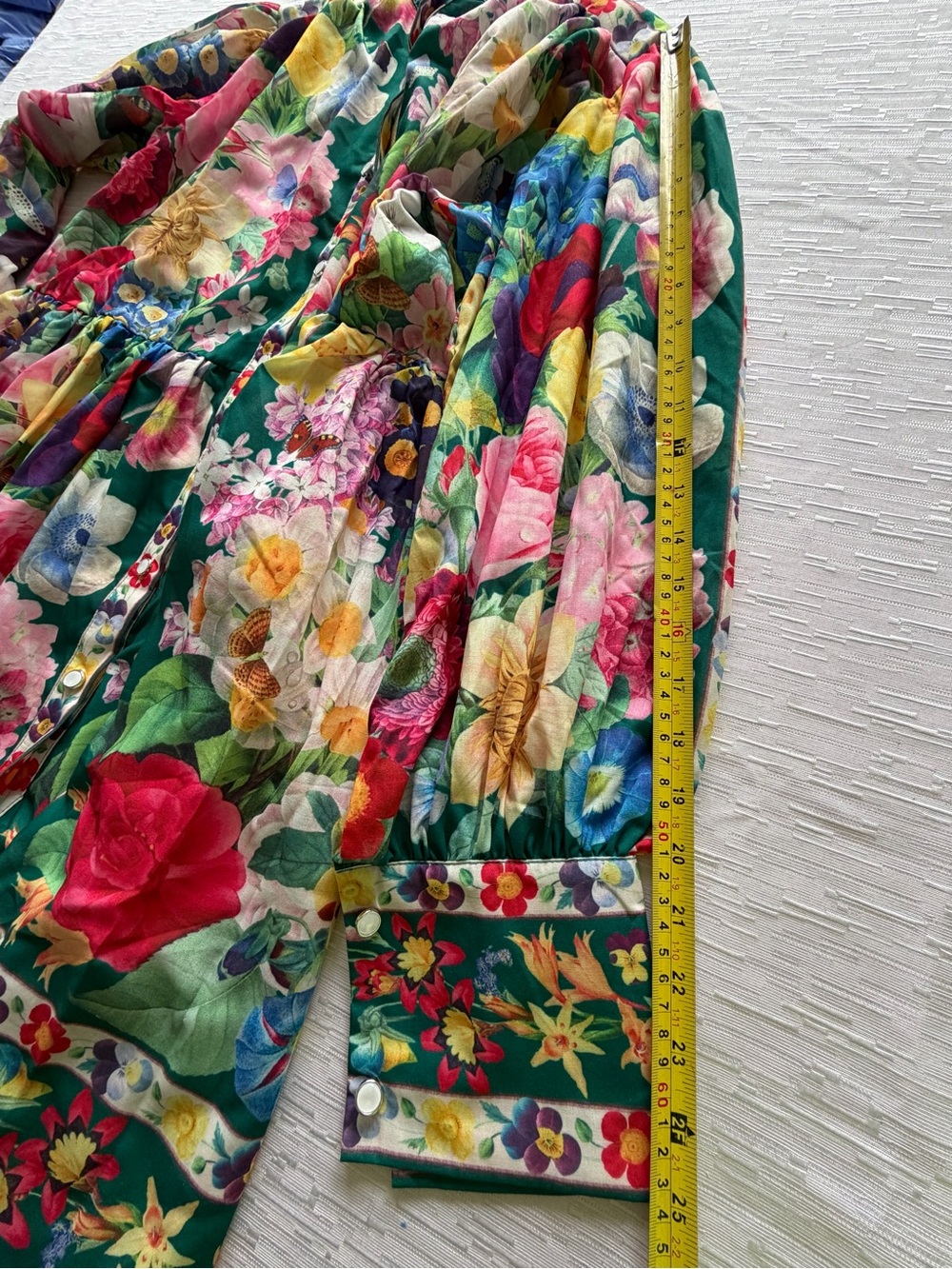 NWT Women’s Floral Pleated High Collar with Belt Dress Size M - Picture 15 of 15